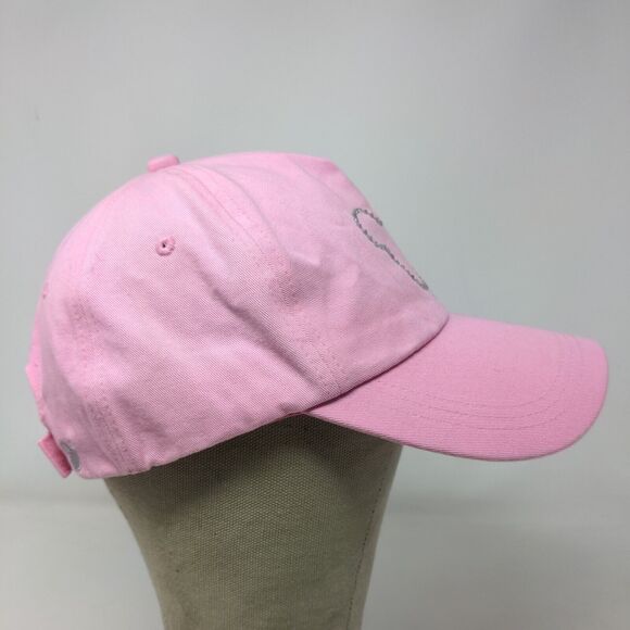 Disney Store Women's Mickey Mouse Strapback Hat Pink Size OS Rhinestone - Picture 6 of 10